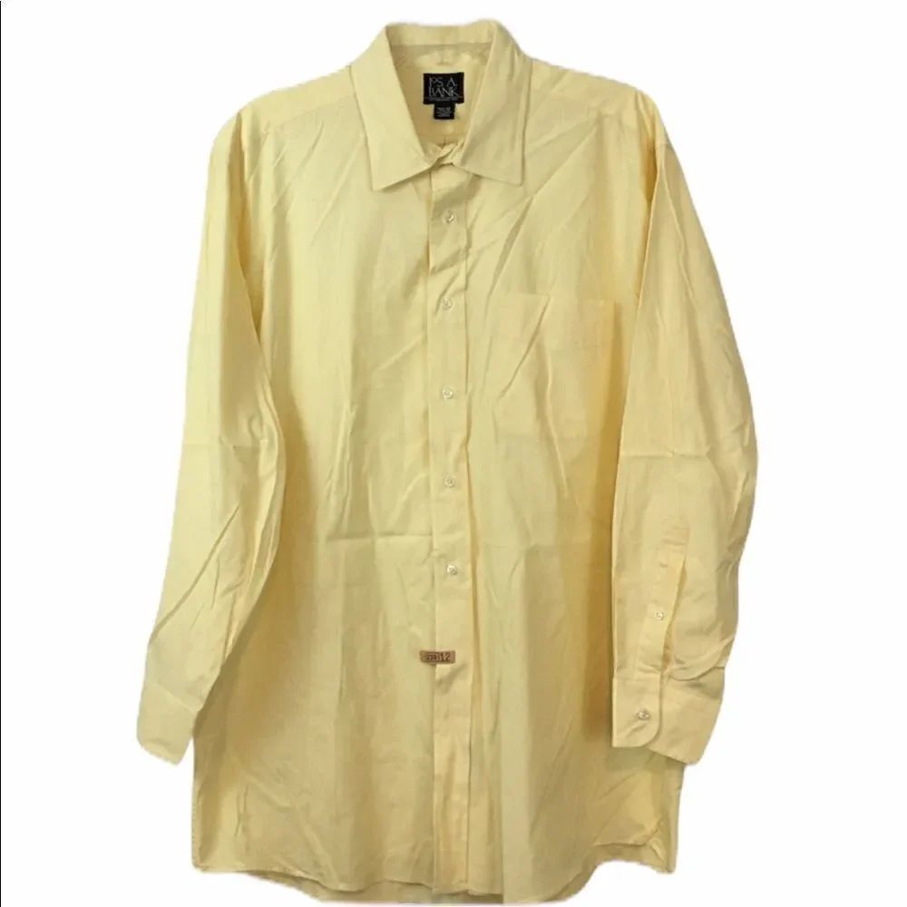 JOS.A.BANK Button-down cotton yellow shirt